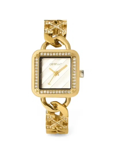 Off-white Street Bling Pavé 26.5mm Watch In Gold