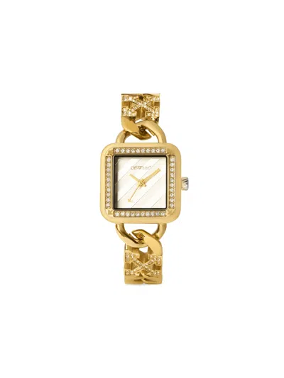 Off-white Street Bling Watch In Gold