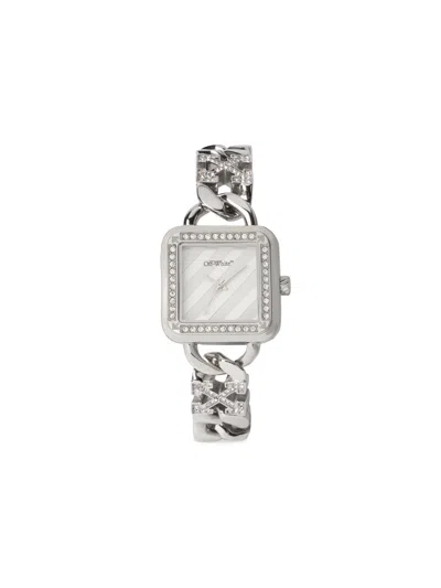 Off-white Street Bling Watch In Silver
