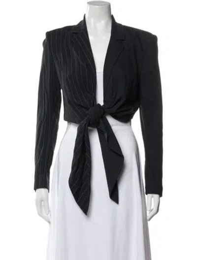 Pre-owned Off-white Striped Blazer In Gray