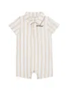 Off-white Striped Romper In Neutral