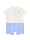 Off-white Striped Shorties In Neutral