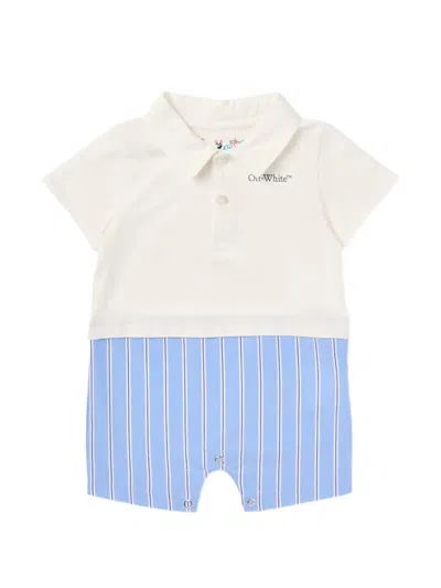 Off-white Babies' Striped Shorties In Neutral