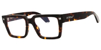 Off-white Style 54 6000 Blue-light Block Men's Glasses Tortoiseshell Size 53 - Free Lenses - Blue Light Block  In Multi
