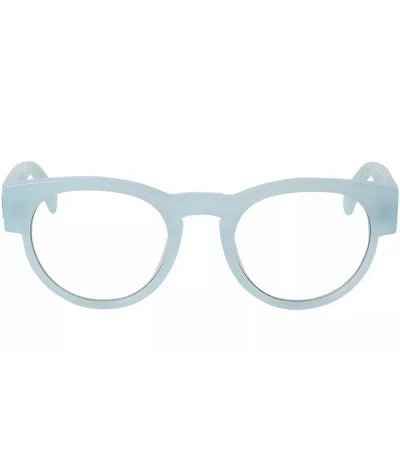 Off-white Style 58 Round Eyeglasses In Blue