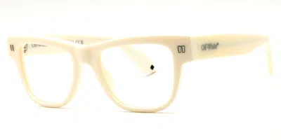 Off-white Style 7w 0100 Men's Glasses White Size 51 - Free Lenses - Blue Light Block Available In Yellow