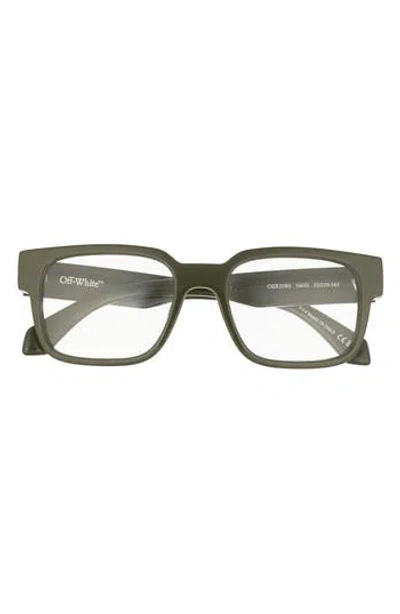 Off-white Style 80 Square Optical Glasses In Green