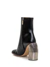 Off-white Silver Spring Ankle Boots In Black