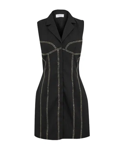 Off-white Suit Dress In Black