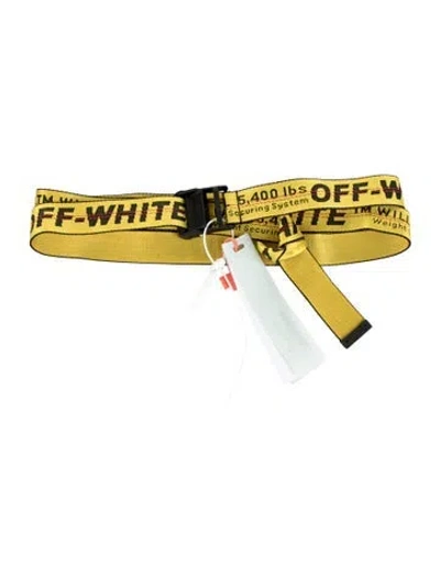 Pre-owned Off-white Suspenders In Yellow