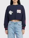 Off-white Royal Patch Crop Sweatshirt In Neutral