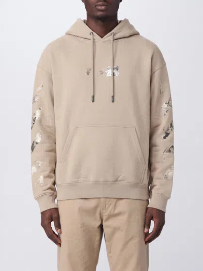 Off-white Sweatshirt Men Color Beige In Neutral