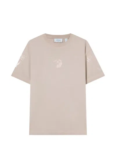 Off-white Swimming Man Regular T-shirt In Neutral