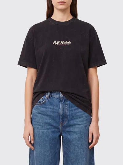 Off-white T恤 女士 颜色 黑色 In Black