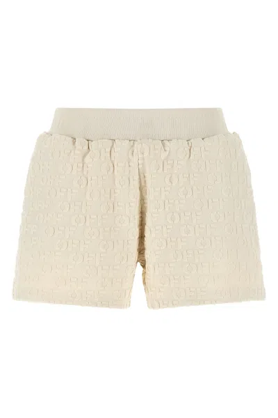 Off-white 'terry' Shorts In Beige