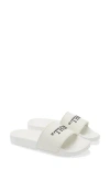Off-white Graphic-print Flip Flops In White