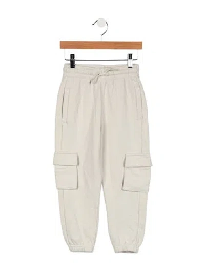 Pre-owned Off-white Babies' Toddler Boys' Solid Graphic Sweatpants In Neutral