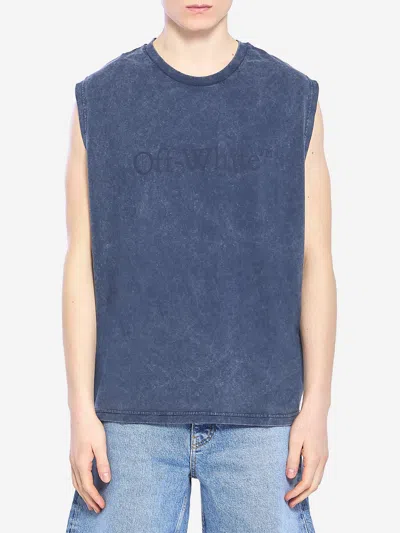 Off-white Night Sky Laundry Sleeveless Tank Top In Blue