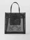 Off-white Tote Bag Double Handles Mesh Design