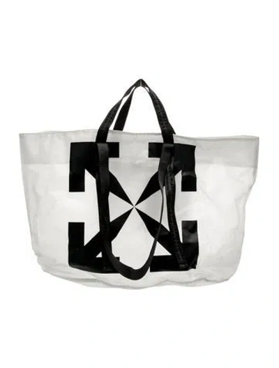 Pre-owned Off-white Tote In Neutral