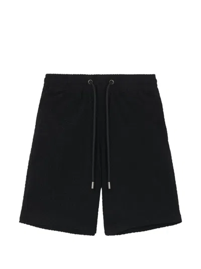 Off-white Paint Diag Skate Printed Drawstring Bermuda Shorts In Black