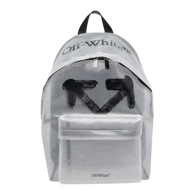 OFF-WHITE TRANSPARENT HERITAGE BACKPACK