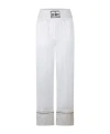 Off-white Trousers In White