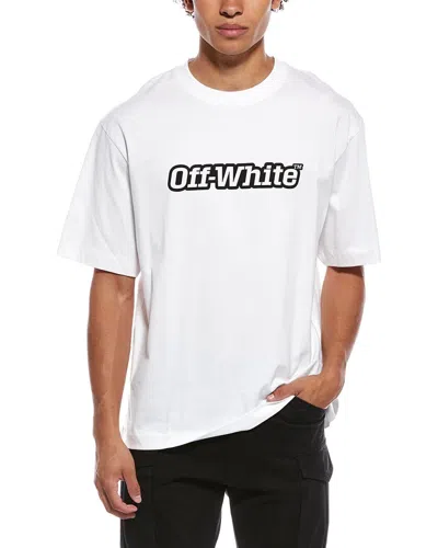 Off-white Printed Cotton-jersey T-shirt In White
