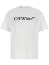 Off-white Relaxed Fit Cotton Tee With Oversized Logo In Animal Print