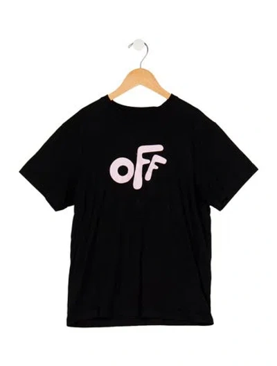 Pre-owned Off-white Kids' T-shirt In Black