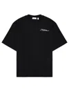 Off-white Off White Minimally Styled Short Sleeve T-shirt For Men In Black