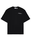 Off-white Off White Minimally Styled Short Sleeve T-shirt For Men In Black