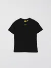 Off-white Kids Graphic-print Crewneck T-shirt In Black