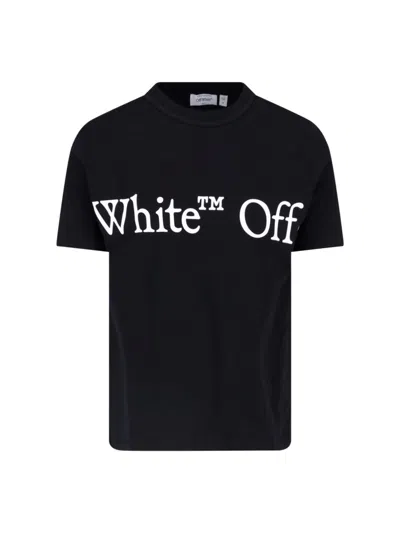 OFF-WHITE T-SHIRT LOGO "BOOKISH"