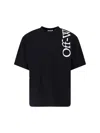 Off-white Off White Vertical Bookish Skate Cotton T-shirt In Black
