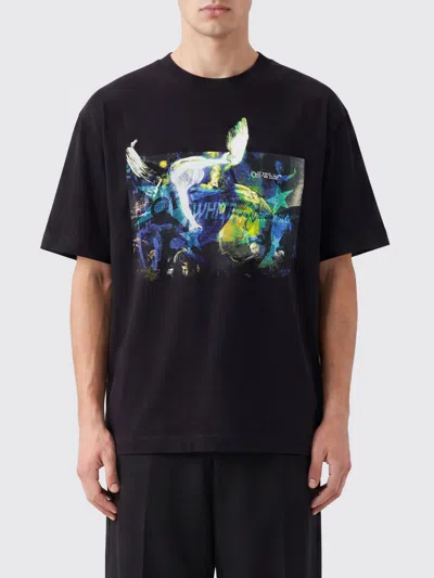 Off-white T-shirt Men In Black
