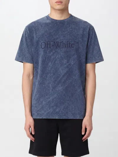 Off-white T-shirt Men In Blue