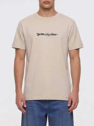 OFF-WHITE OFF-WHITE COTTON CREWNECK T-SHIRT