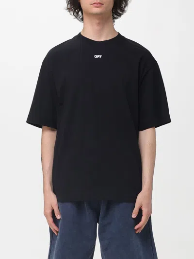 Off-white T-shirt  Men Color Black In Blue