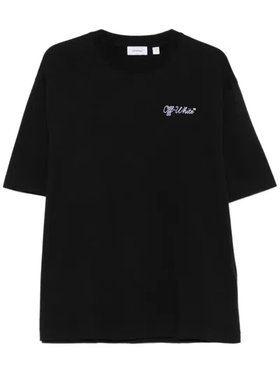 OFF-WHITE T-SHIRT SCRIPT LOGO SKATE