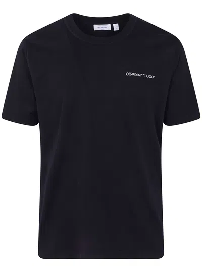 Off-white T-shirt Short Sleeves "logo Quote Regular" In Black