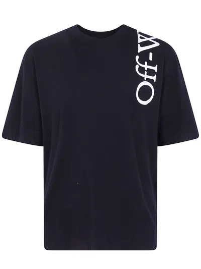 Off-white T-shirt Short Sleeves "vertical Bookish Skate" In Black