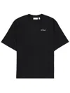 Off-white Slim Fit Scratch Arrow Graphic T-shirt In Black