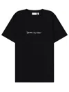 Off-white Script Arrow Embroidered T-shirt In Black