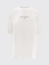 Off-white Regular Fit Cotton T-shirt With Printed Design In White