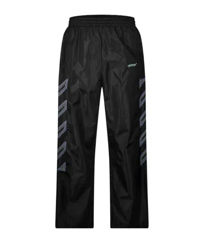 Off-white Twill Sweatpants In Black