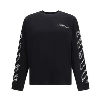 Pre-owned Off-white Type Arrow Diag Skate Long-sleeve Tee 'black' | Men's Size Xs