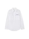Off-white Type Arrow Poplin Overshirt In White