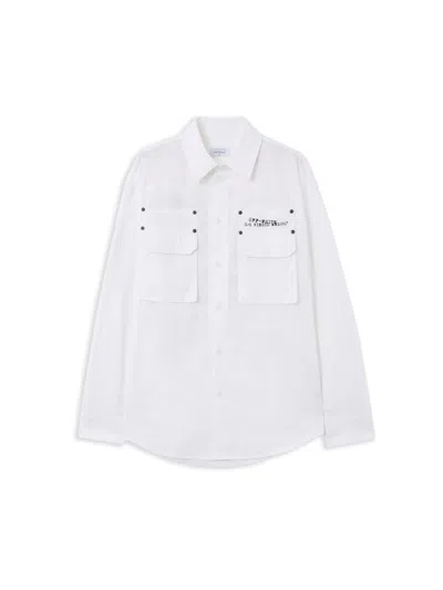 OFF-WHITE TYPE ARROW POPLIN OVERSHIRT