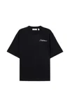 Off-white Off White Minimally Styled Short Sleeve T-shirt For Men In Black